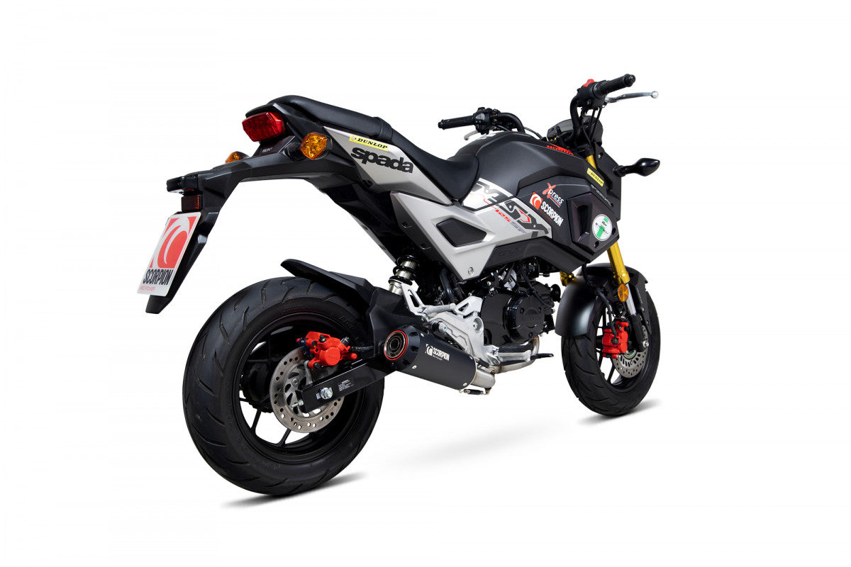 Scorpion PHA192SYSBCER Honda MSX 125 Red Power Full System - Black Ceramic Coated Sleeve | Duco Car Parts UK UK