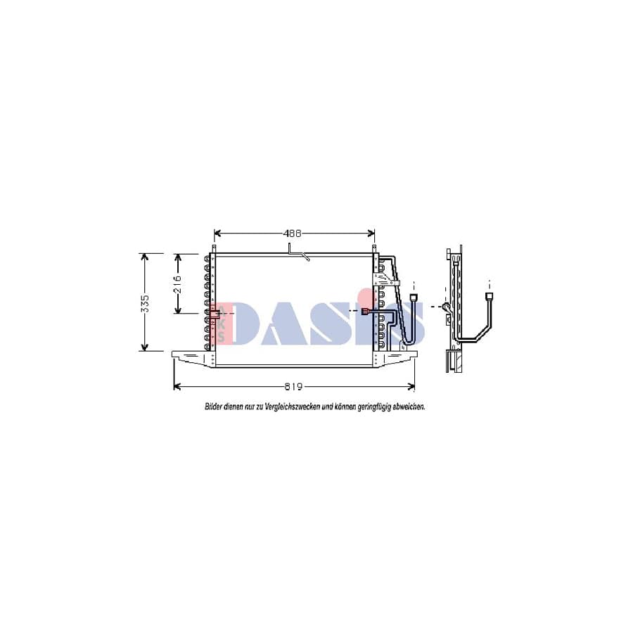 AKS Dasis 092060N Air Conditioning Condenser For Ford Scorpio | Duco Car Parts UK