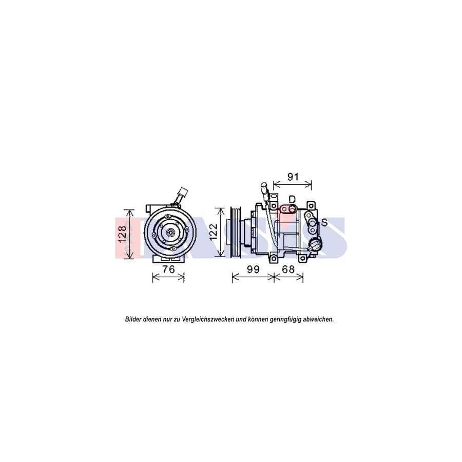 AKS Dasis 852571N Compressor, Air Conditioning For Hyundai I40 | Duco Car Parts UK