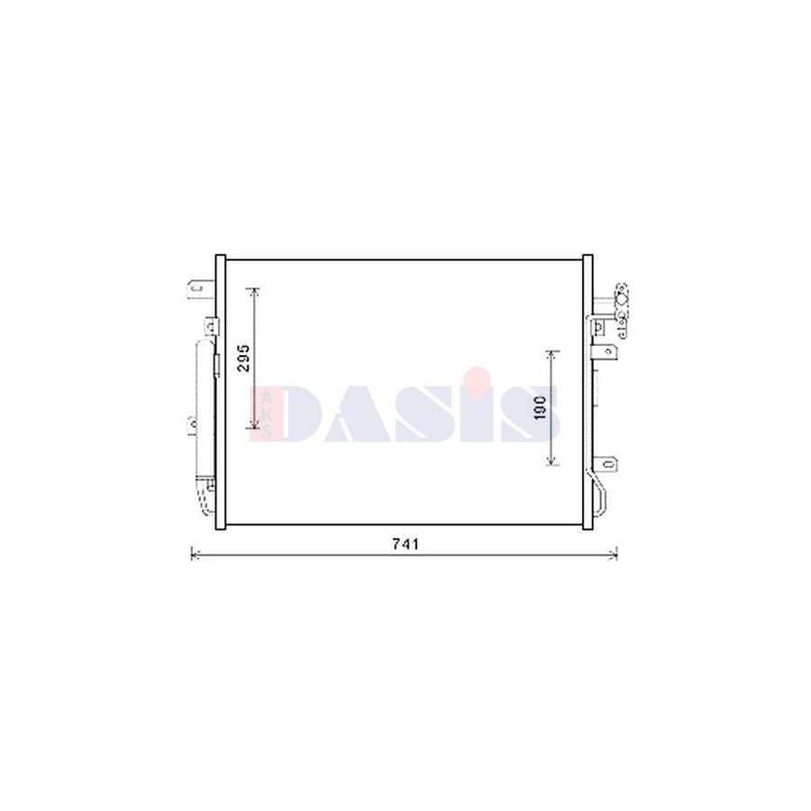 AKS Dasis 022007N Air Conditioning Condenser For Land Rover Range Rover III (L322) | Duco Car Parts UK