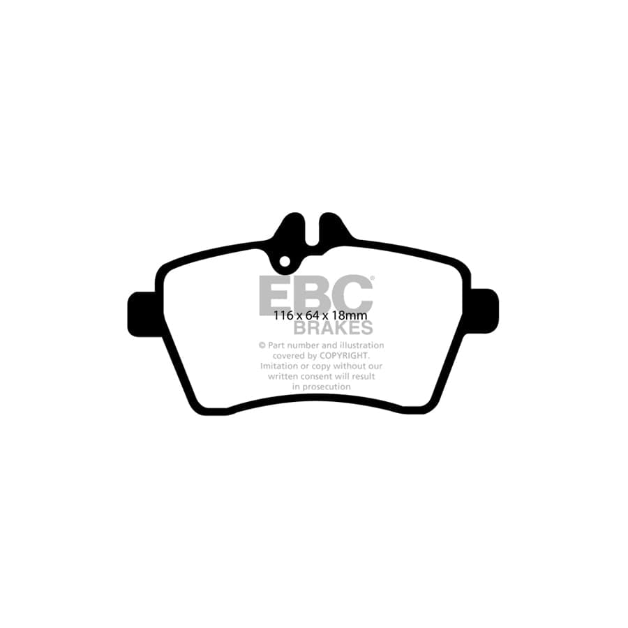 EBC PDKF1187 Mercedes-Benz W169 Ultimax Front Brake Pad & Plain Disc Kit 2 | Duco Car Parts UK Car Parts