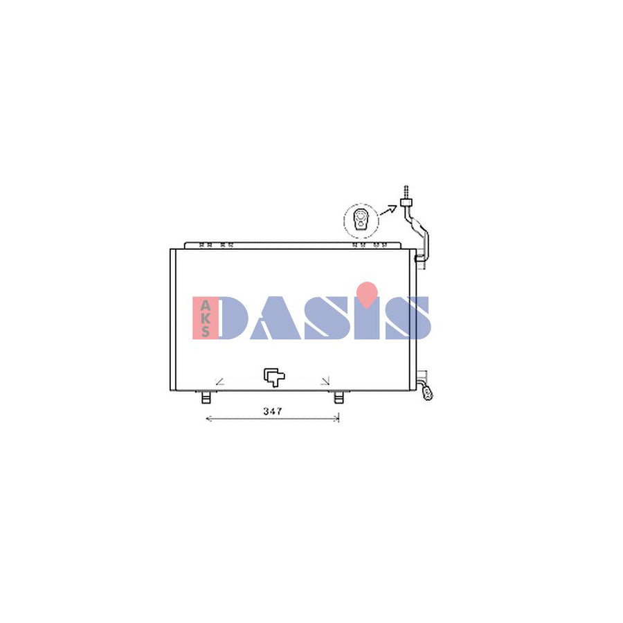 AKS Dasis 092069N Air Conditioning Condenser For Ford Fiesta | Duco Car Parts UK