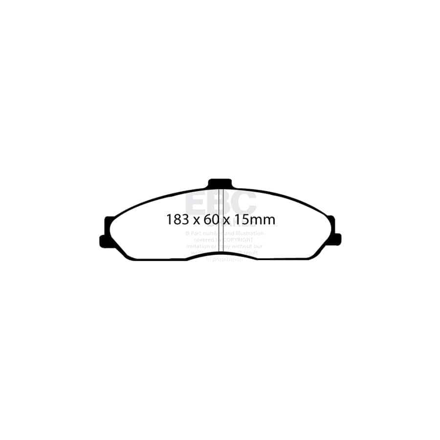 EBC PDKF334 Cadillac XLR Ultimax Front Brake Pad & Plain Disc Kit 2 | Duco Car Parts UK Car Parts