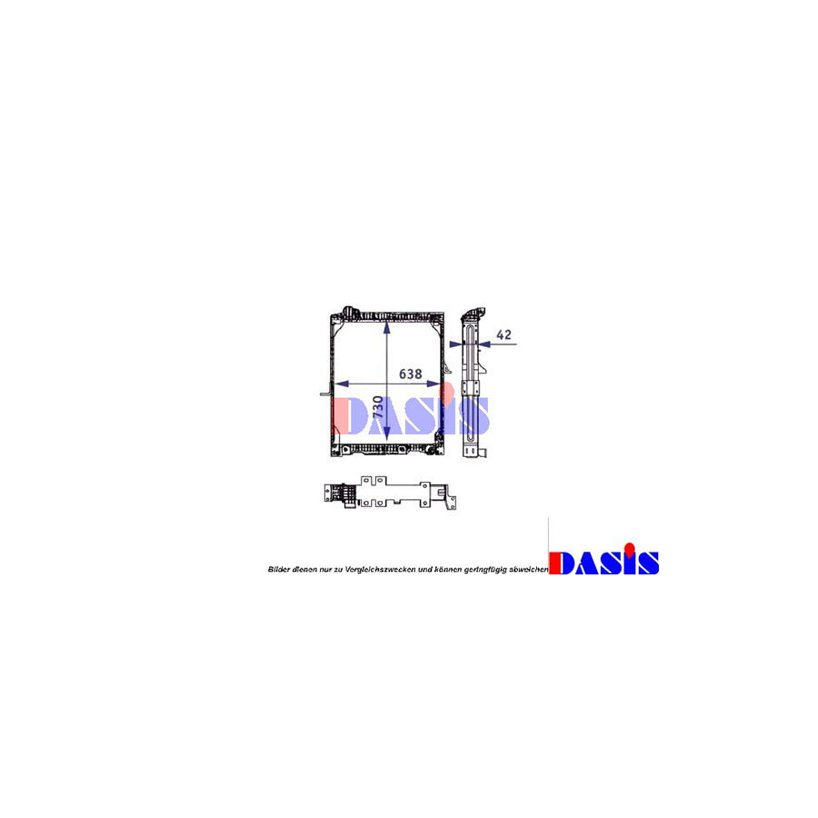 AKS Dasis 130150N Engine Radiator | Duco Car Parts UK