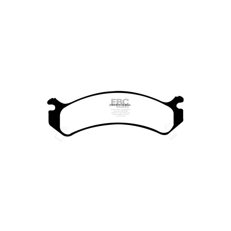 EBC PDKF337 Chevrolet Hummer Ultimax Front Brake Pad & Plain Disc Kit (Inc. Avalanche & H2) 2 | Duco Car Parts UK Car Parts
