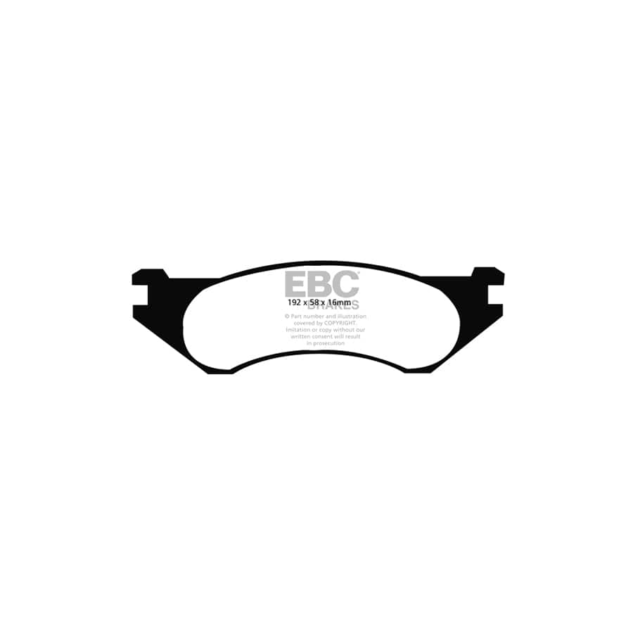 EBC PD03KF407 Dodge Ram 1500 Yellowstuff Front Brake Pad & Plain Disc Kit 2 | Duco Car Parts UK Car Parts