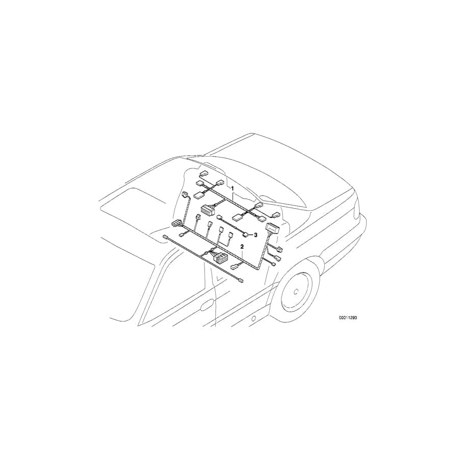 Genuine BMW 61128370338 E38 Current Supply Wiring Set (Inc. 740d, 750iLP & 730i) | Duco Car Parts UK Car Parts