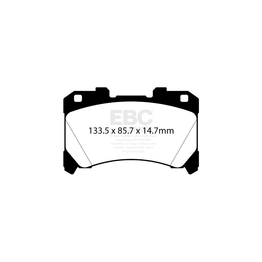 EBC DP82430RP1 Toyota Yaris GR RP-1 Full Race Front Brake Pads 2 | Duco Car Parts UK Car Parts