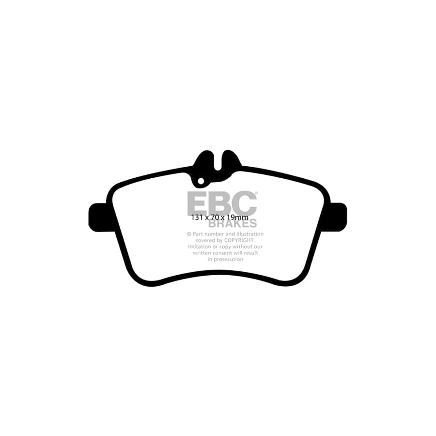 EBC PDKF1190 Mercedes-Benz W169 W245 Ultimax Front Brake Pad & Plain Disc Kit 2 | Duco Car Parts UK Car Parts