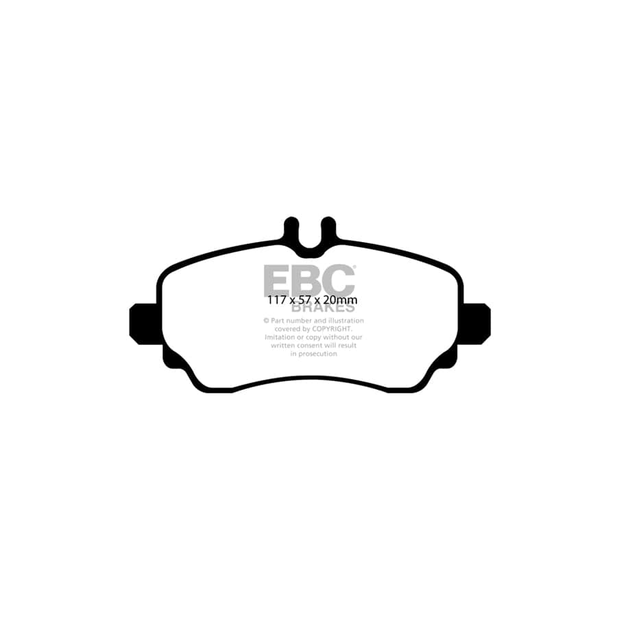 EBC PD01KF976 Mercedes-Benz Vaneo Greenstuff Front Brake Pad & Plain Disc Kit  2 | Duco Car Parts UK Car Parts