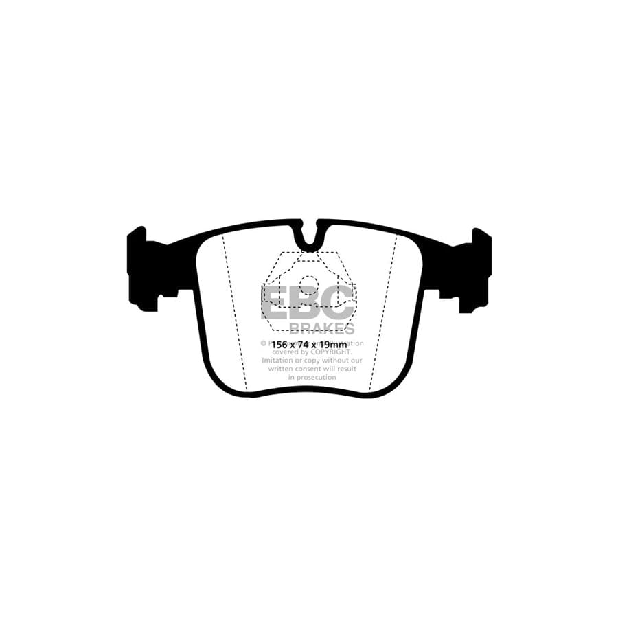 EBC PD12KF074 BMW E31 Redstuff Front Brake Pad & GD Disc Kit - ATE Caliper 2 | Duco Car Parts UK Car Parts
