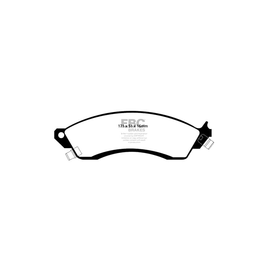 EBC PDKF345 Chevrolet Pontiac Ultimax Front Brake Pad & Plain Disc Kit (Inc. Camaro & Firebird) 2 | Duco Car Parts UK Car Parts