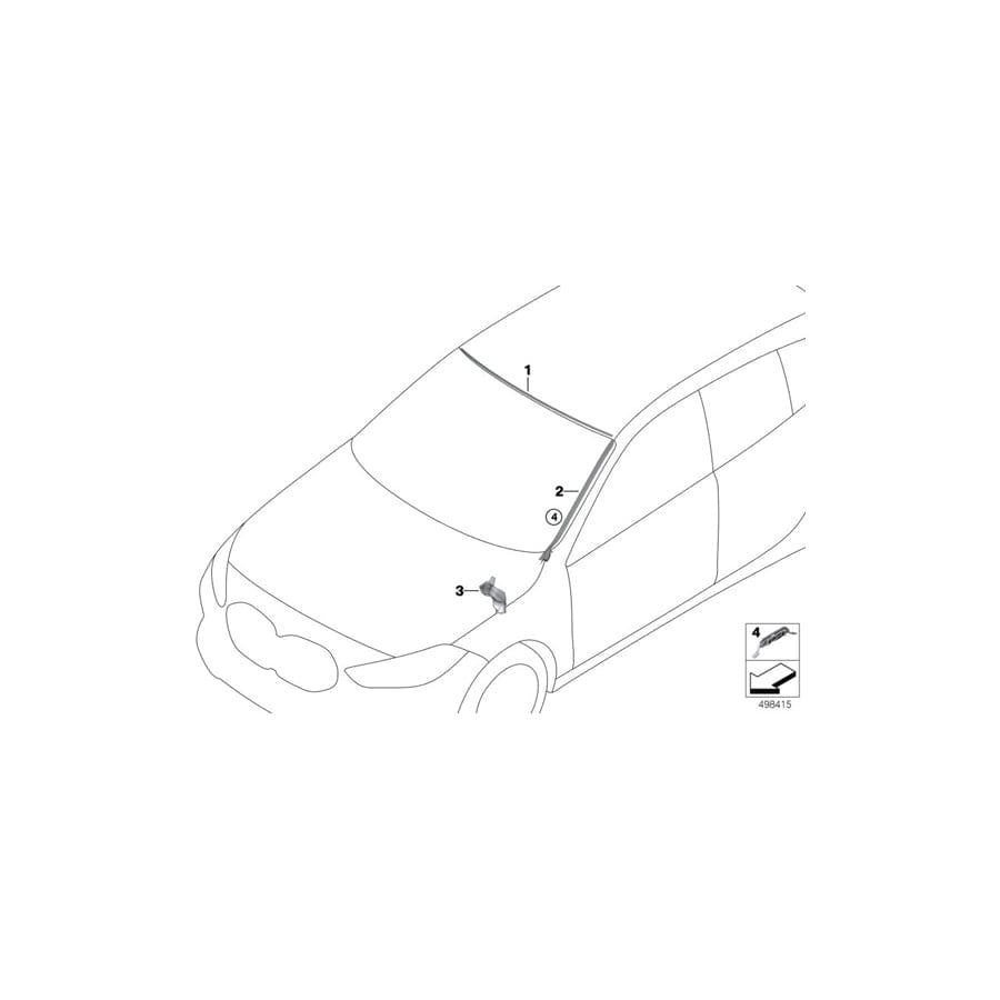 Genuine BMW 51717453943 F40 F44 Discharge Duct, Left (Inc. 118i, M135iX & 228iX) | Duco Car Parts UK Car Parts