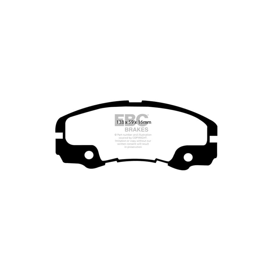 EBC PDKF1514 Opel Vauxhall Frontera Ultimax Front Brake Pad & Plain Disc Kit - Akebono Caliper 2 | Duco Car Parts UK Car Parts