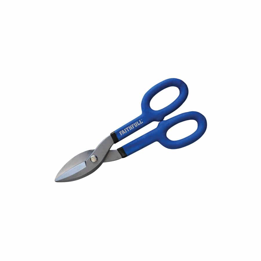 Faithfull FAITS10SC Scissor Type Tin Snips 250mm (10in) | Duco Car Parts UK