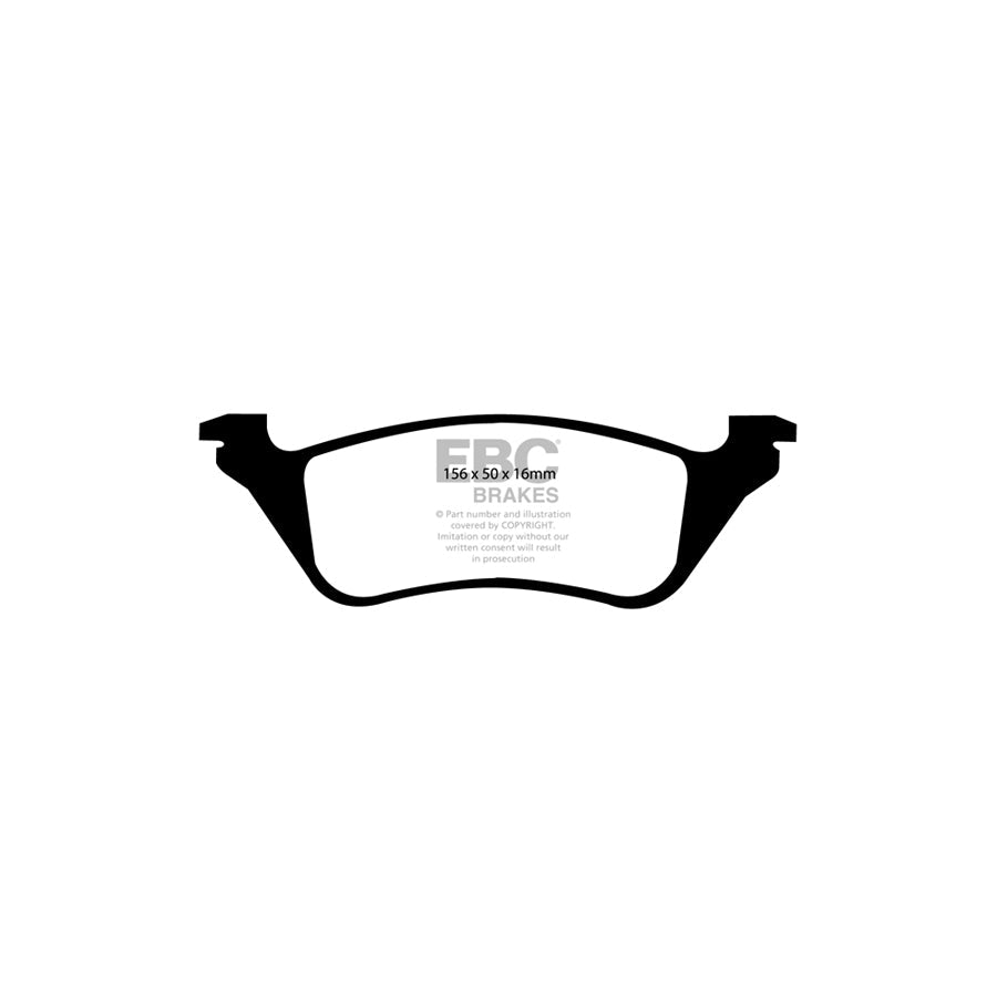 EBC DP61629 Chrysler Jeep Greenstuff Rear Brake Pads (Inc. Grand Voyager, Voyager, Cherokee) 2 | Duco Car Parts UK Car Parts
