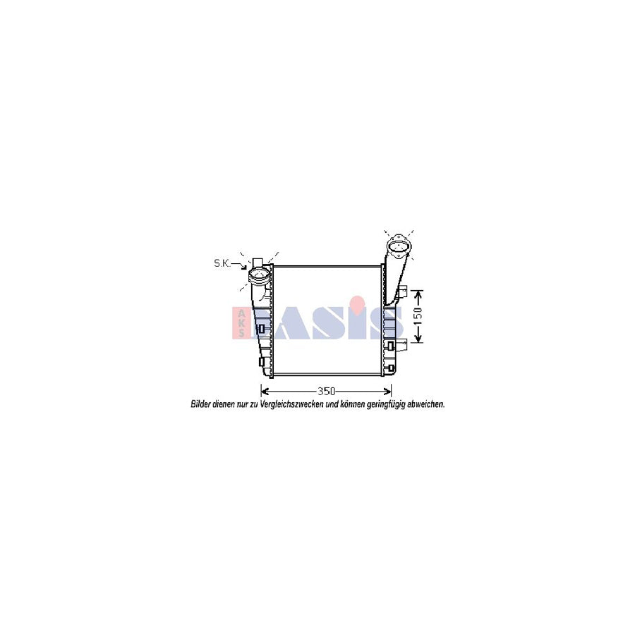 AKS Dasis 177003N Intercooler For Porsche Cayenne (9Pa) | Duco Car Parts UK