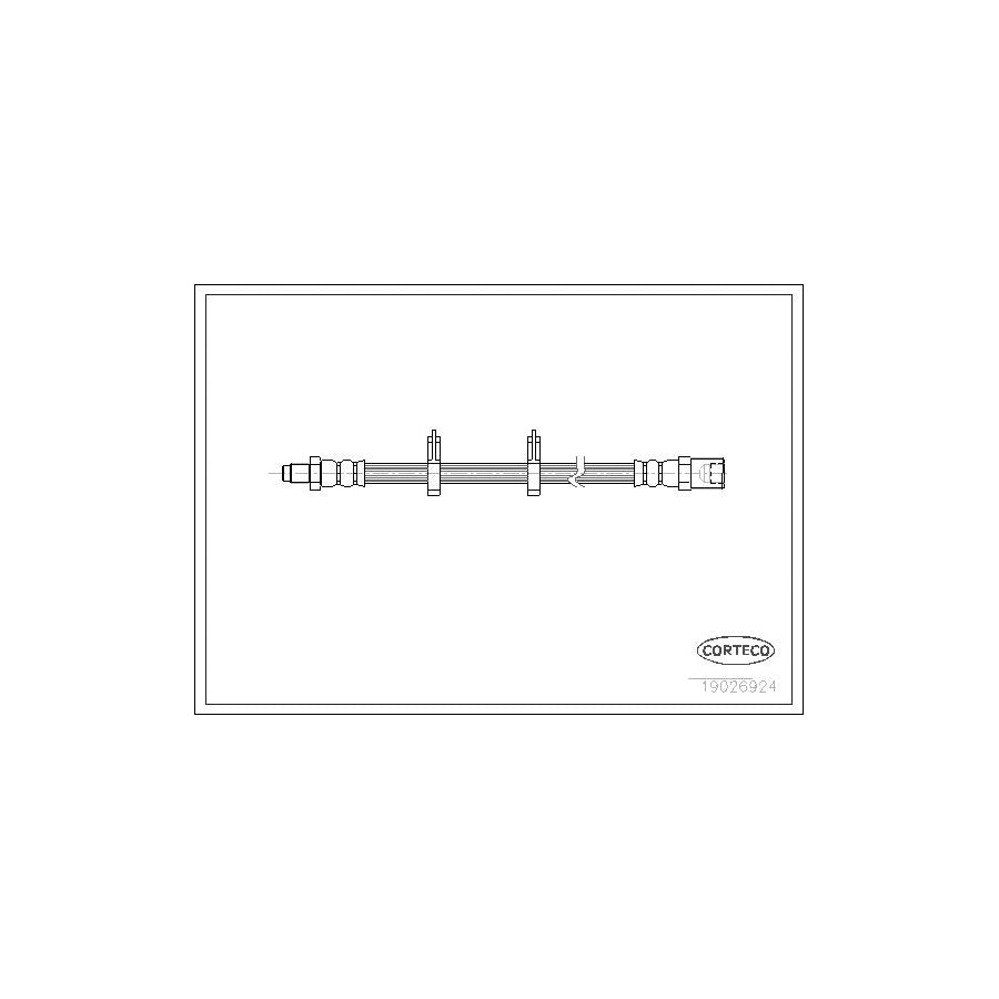 Corteco 19026924 Brake Hose For Iveco Daily | Duco Car Parts UK