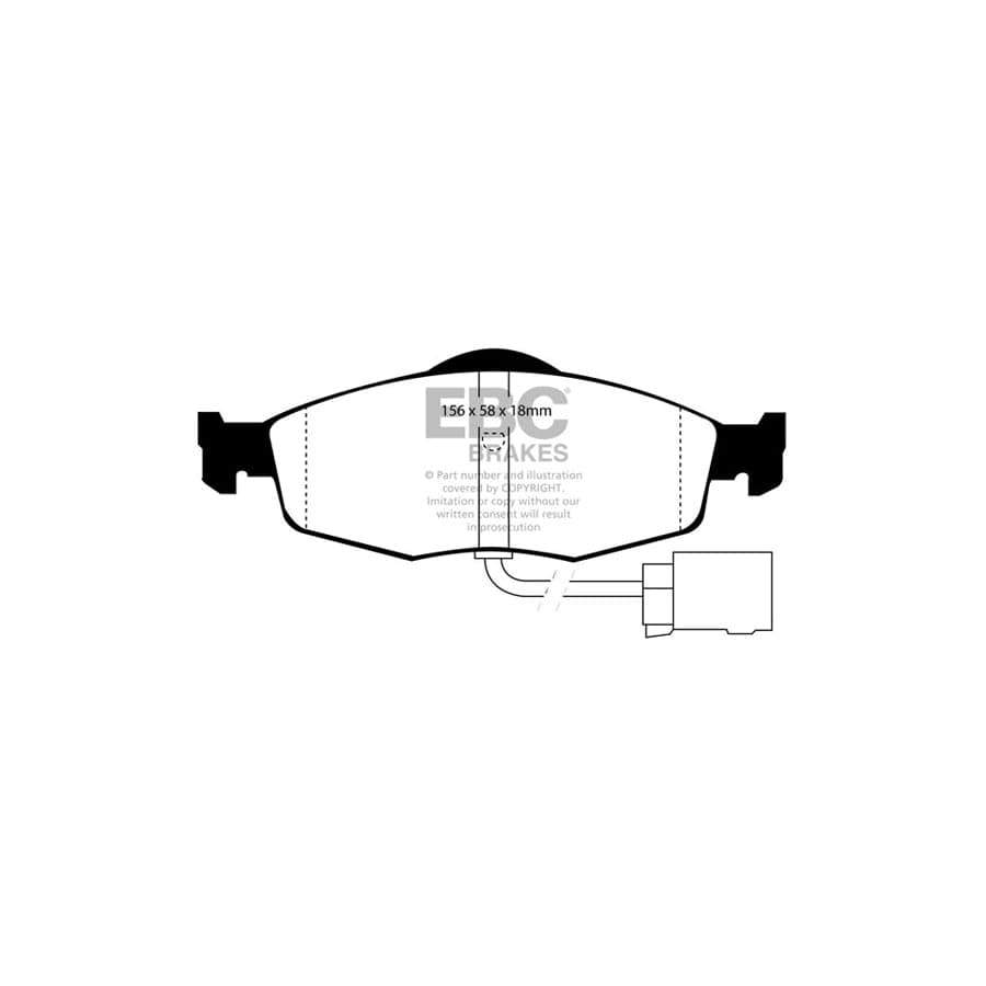 EBC PDKF693 Ford Ultimax Front Brake Pad & Plain Disc Kit - Bendix Caliper 2 | Duco Car Parts UK Car Parts