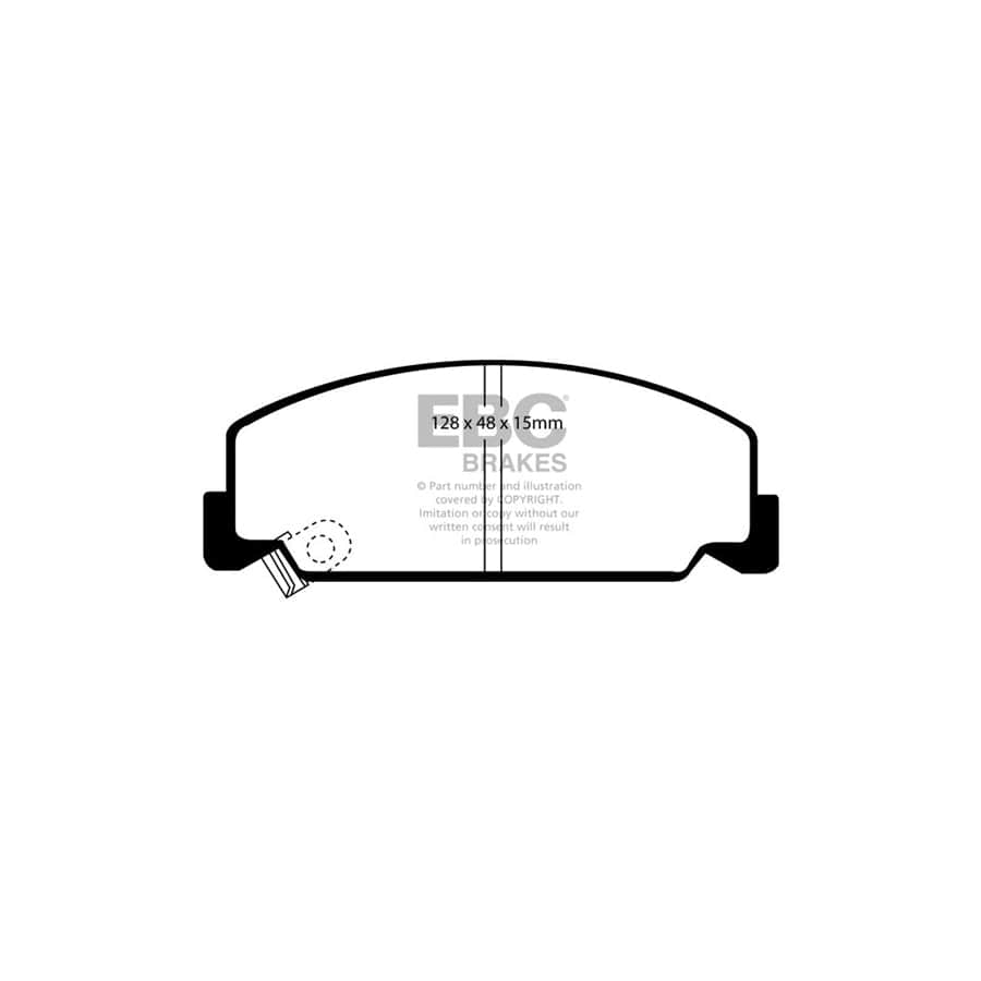 EBC PD01KF656 Honda Civic Shuttle Greenstuff Front Brake Pad & Plain Disc Kit  2 | Duco Car Parts UK Car Parts