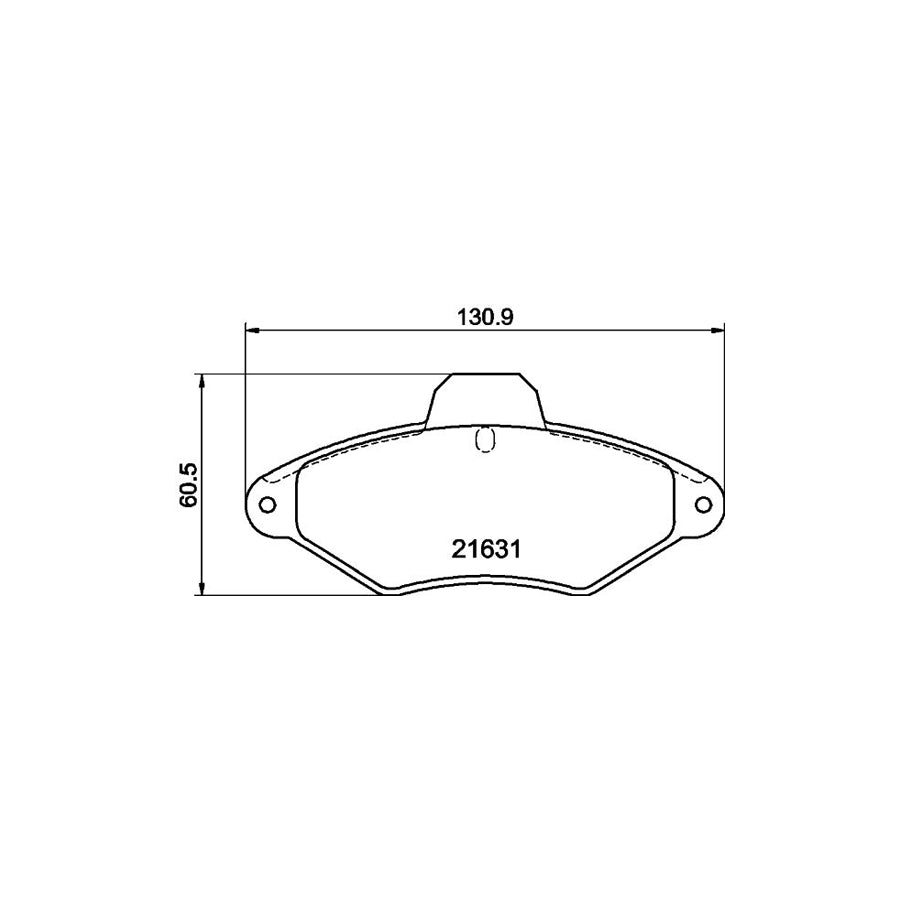 Hella 8AH 355 462-751 Brake Hose For Daewoo Nubira