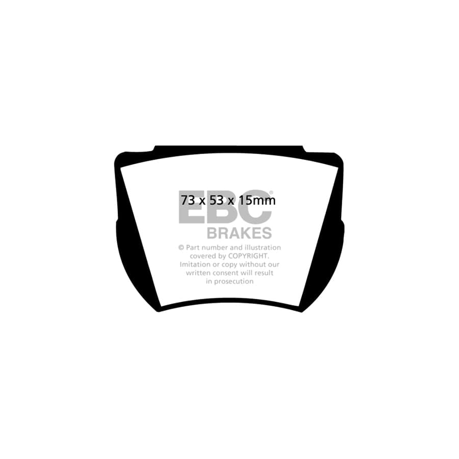 EBC PD03KF449 Ford Lotus Cortina Mk1 Yellowstuff Front Brake Pad & Plain Disc Kit 2 | Duco Car Parts UK Car Parts