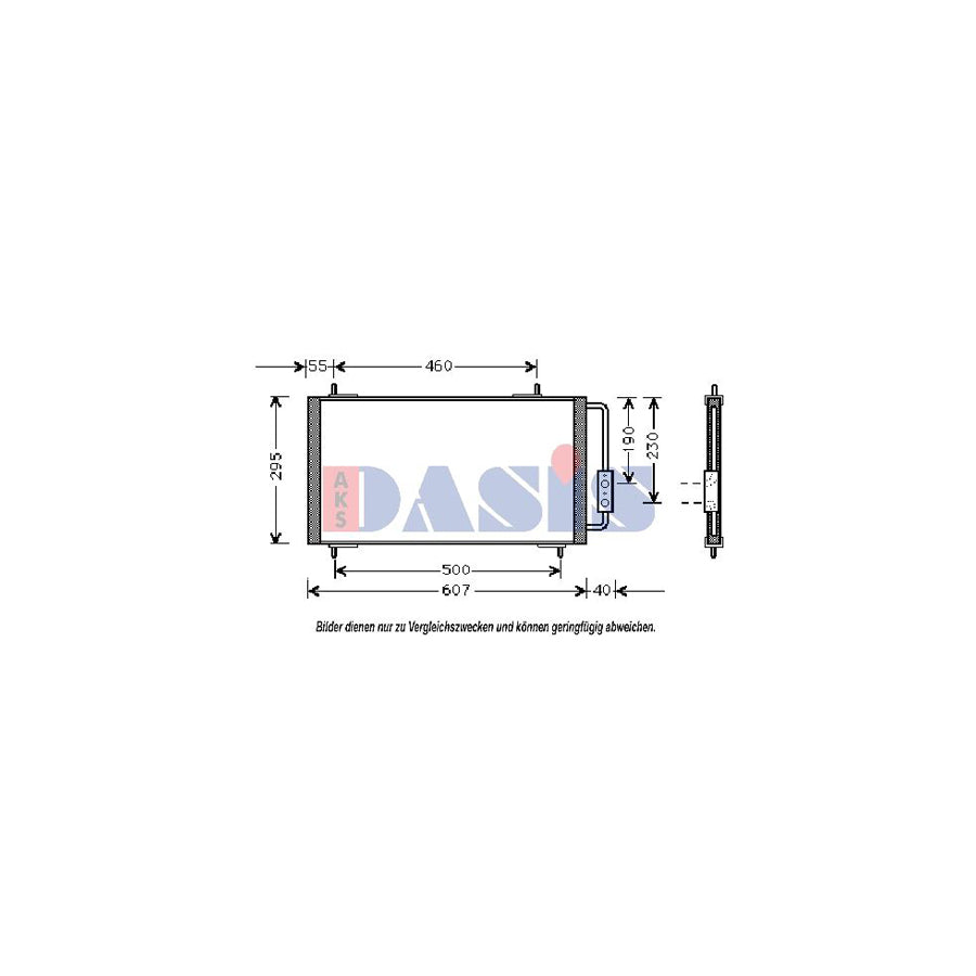 AKS Dasis 022290N Air Conditioning Condenser | Duco Car Parts UK