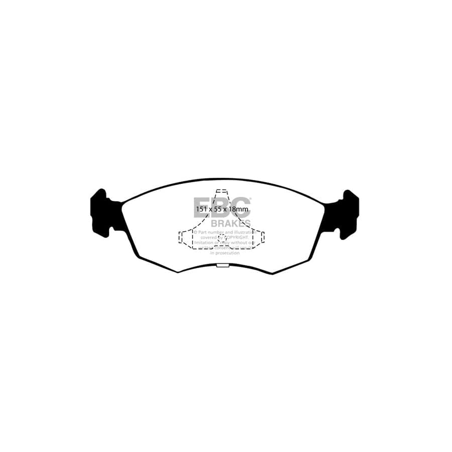 EBC PDKF699 Ford Escort Mk4 Ultimax Front Brake Pad & Plain Disc Kit 2 | Duco Car Parts UK Car Parts