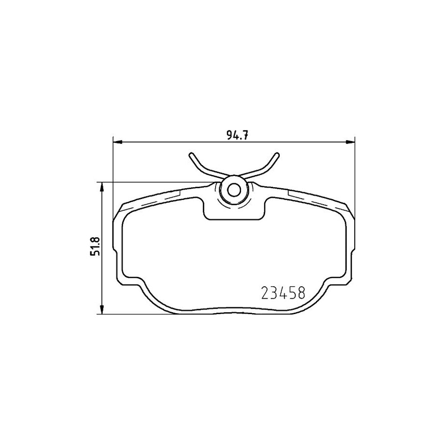Hella 8AH 355 463-321 Brake Hose For Mazda Demio Estate (DW)