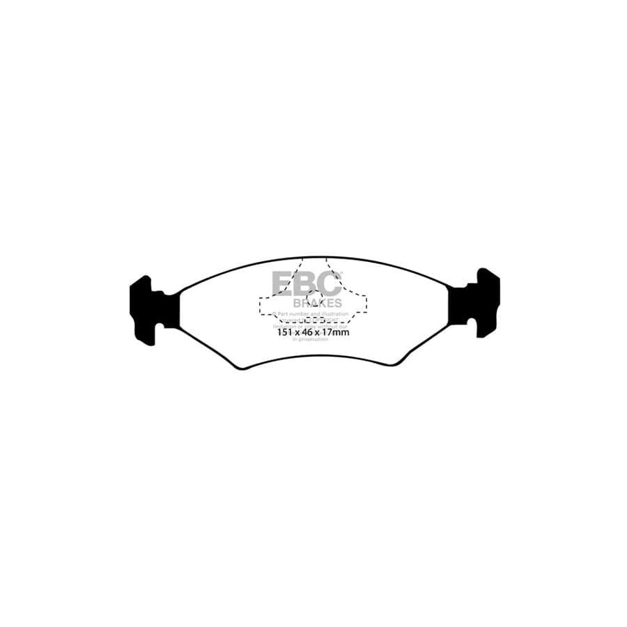 EBC PDKF697 Ford Ultimax Front Brake Pad & Plain Disc Kit - Girling/TRW Caliper 2 | Duco Car Parts UK Car Parts
