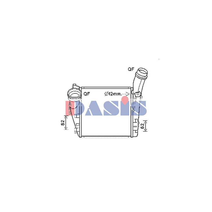 AKS Dasis 177022N Intercooler For Porsche Cayenne (92A) | Duco Car Parts UK