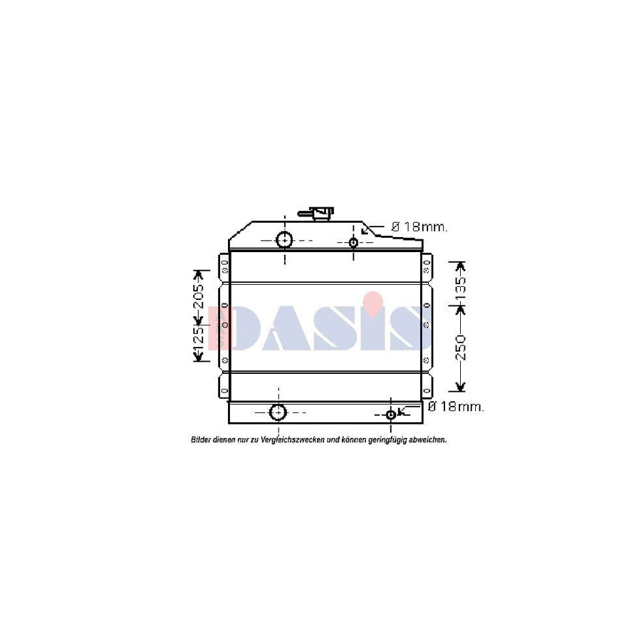 AKS Dasis 460009N Engine Radiator | Duco Car Parts UK