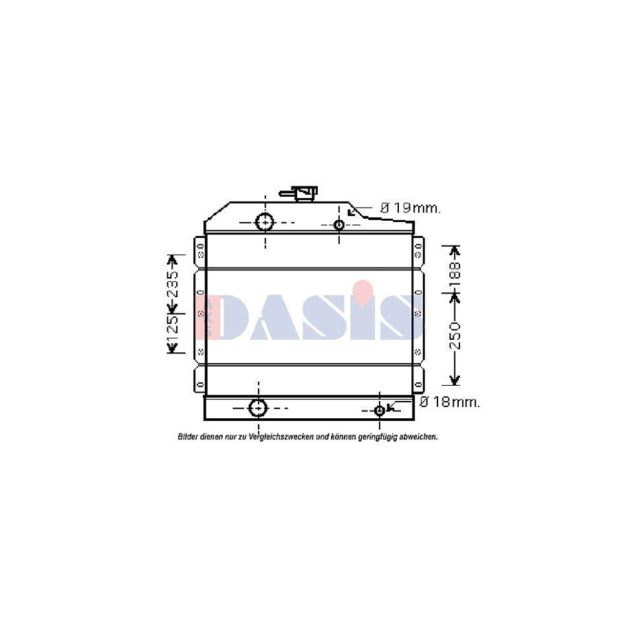AKS Dasis 460011N Engine Radiator | Duco Car Parts UK