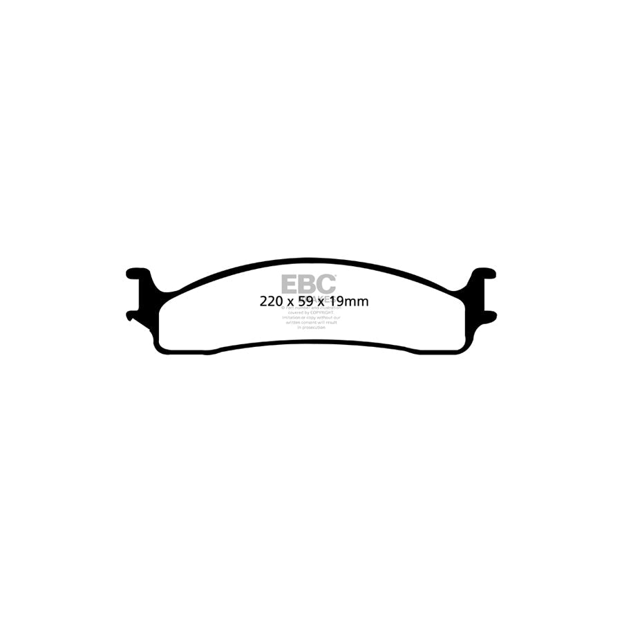 EBC DP61650 Dodge Greenstuff Front Brake Pads (Inc. Ram Pick-Up 2500 & 3500) 2 | Duco Car Parts UK Car Parts