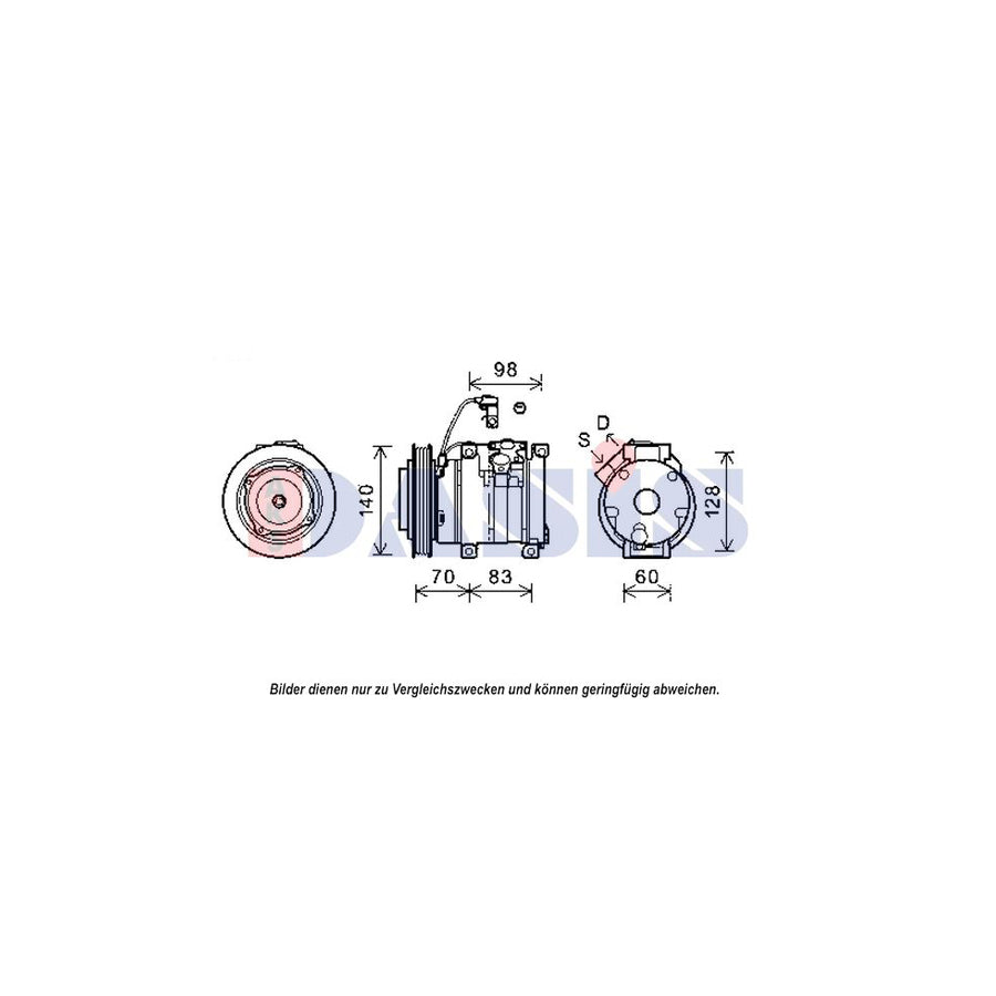 AKS Dasis 852632N Compressor, Air Conditioning For Lexus Is | Duco Car Parts UK