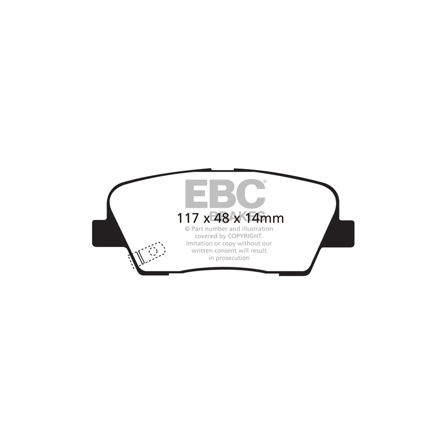 EBC DP21806 Hyundai Kia Greenstuff Rear Brake Pads 2 | Duco Car Parts UK Car Parts