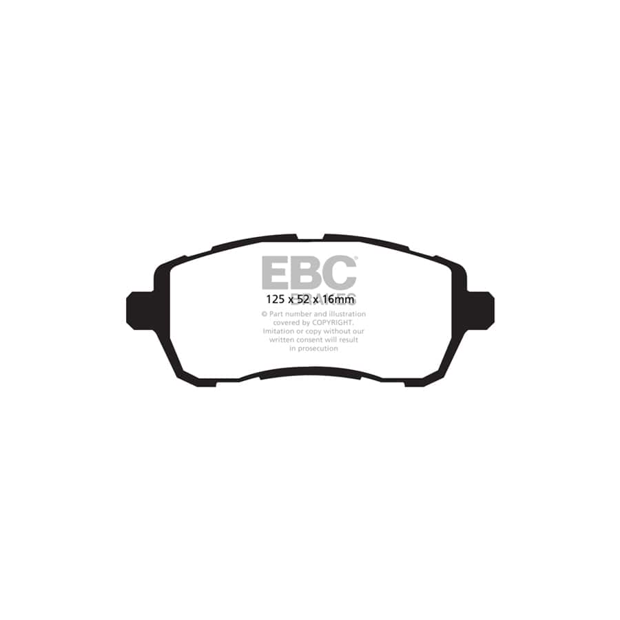 EBC PD03KF473 Ford Fiesta Mk7 Yellowstuff Front Brake Pad & Plain Disc Kit 2 | Duco Car Parts UK Car Parts