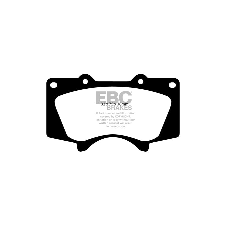 EBC PD04KF628 Lexus GX460 Bluestuff Front Brake Pad & Plain Disc Kit - Brembo Caliper 2 | Duco Car Parts UK Car Parts