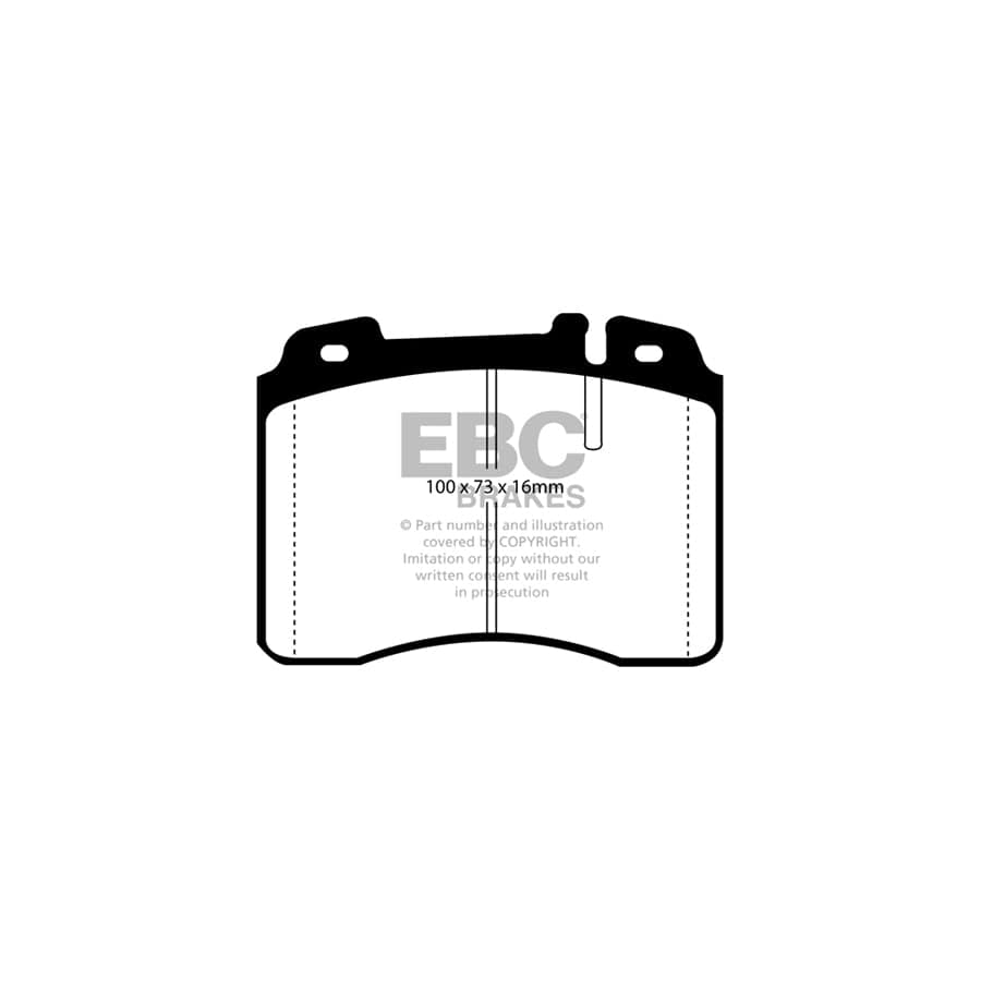 EBC PD01KF988 Mercedes-Benz W124 Greenstuff Front Brake Pad & Plain Disc Kit  - ATE Caliper 2 | Duco Car Parts UK Car Parts