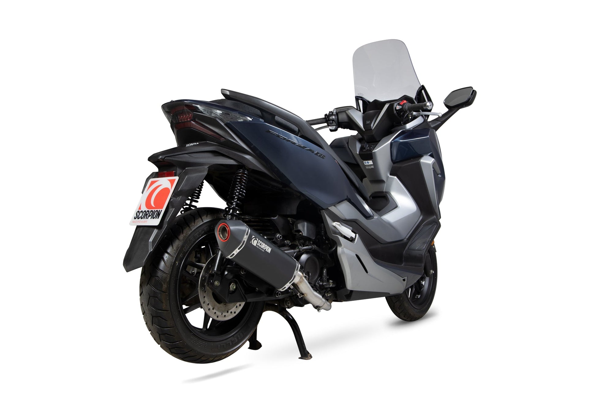 Scorpion RHA188SYSBCER Honda Forza 300 Serket Parallel Full System - Black Ceramic Coated Sleeve | Duco Car Parts UK UK