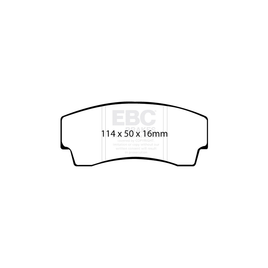 EBC DP8008RPX Ginetta Lotus Noble RP-X Full Race Front/Rear Brake Pads - Girling/TRW/AP Caliper 2 | Duco Car Parts UK Car Parts