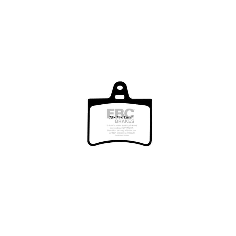 EBC PD01KR245 Citroen C5 Greenstuff Rear Brake Pad & Plain Disc Kit - Citroen Caliper 2 | Duco Car Parts UK Car Parts