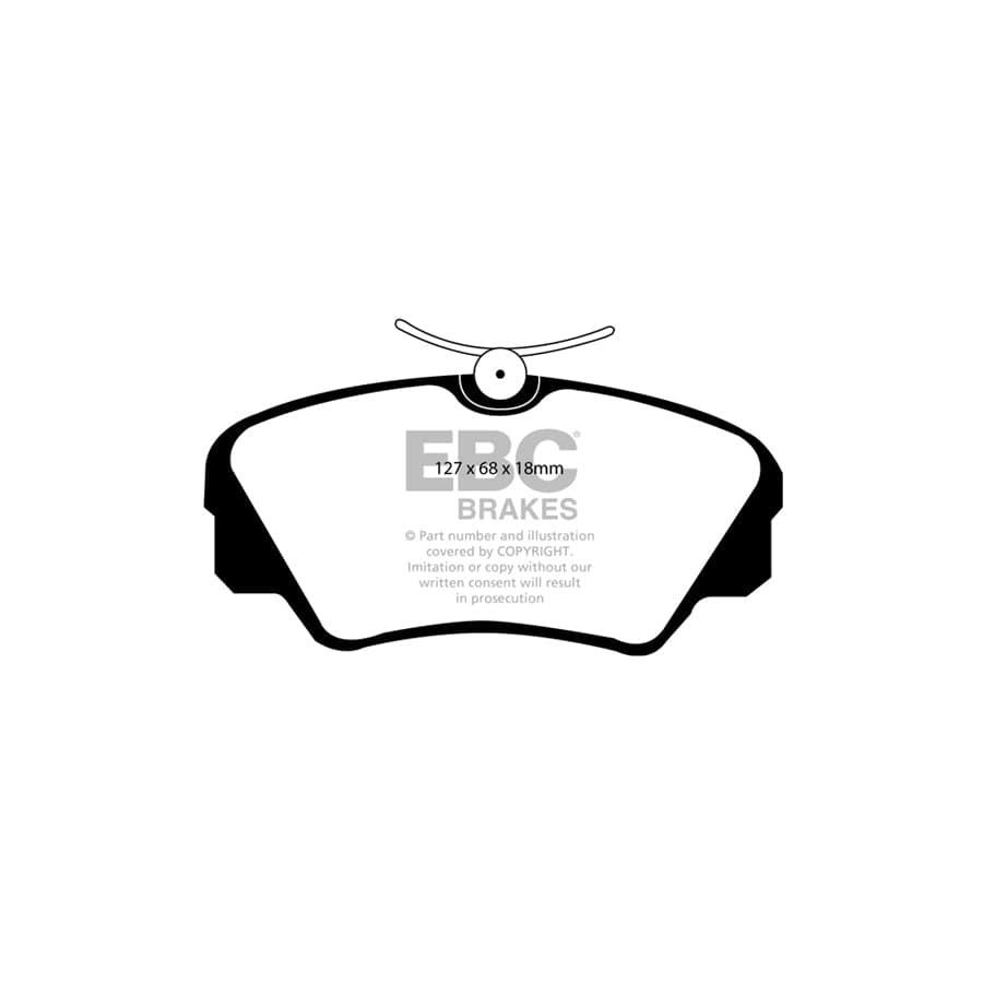EBC PDKF1527 Opel Vauxhall Ultimax Front Brake Pad & Plain Disc Kit - ATE Caliper (Inc. Omega, Senator, Carlton) 2 | Duco Car Parts UK Car Parts