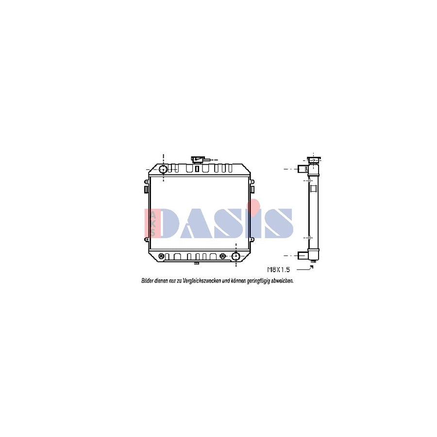 AKS Dasis 151470N Engine Radiator For Opel Manta | Duco Car Parts UK