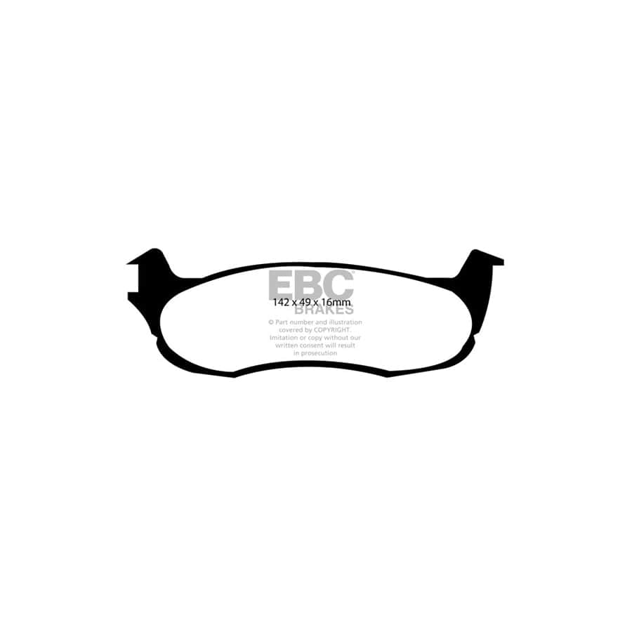 EBC PDKR319 Ford Lincoln Ultimax Rear Brake Pad & Plain Disc Kit 2 | Duco Car Parts UK Car Parts