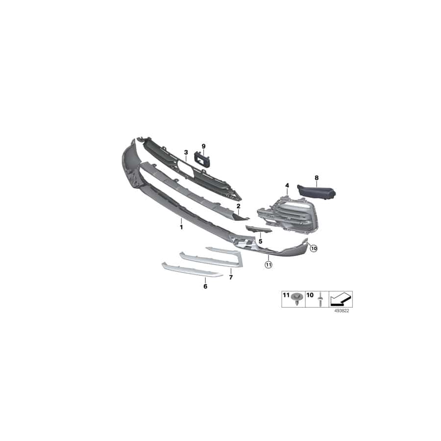 Genuine BMW 51117468203 G05 Covering Left (Inc. X5 40i, X5 25dX & X5 30iX) | Duco Car Parts UK Car Parts