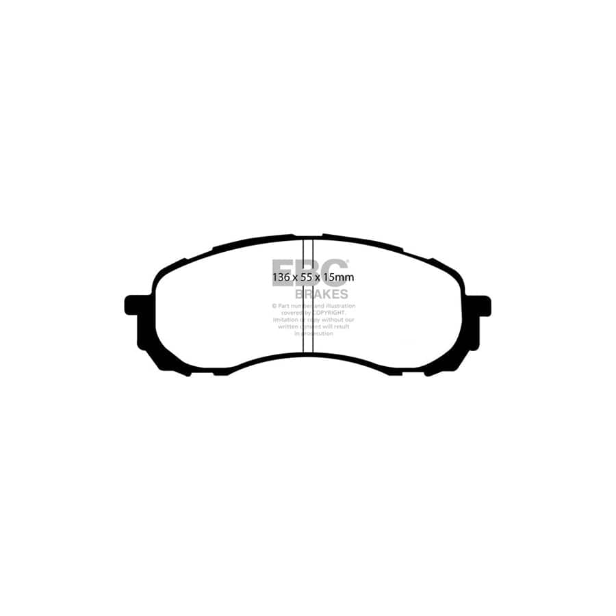 EBC PD11KF480 Subaru Impreza Greenstuff Front Brake Pad & GD Disc Kit 2 | Duco Car Parts UK Car Parts