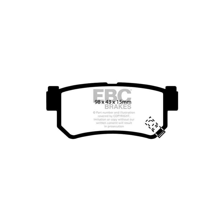 EBC PD01KR249 Daewoo Greenstuff Rear Brake Pad & Plain Disc Kit (Inc. Korando & Musso) 2 | Duco Car Parts UK Car Parts