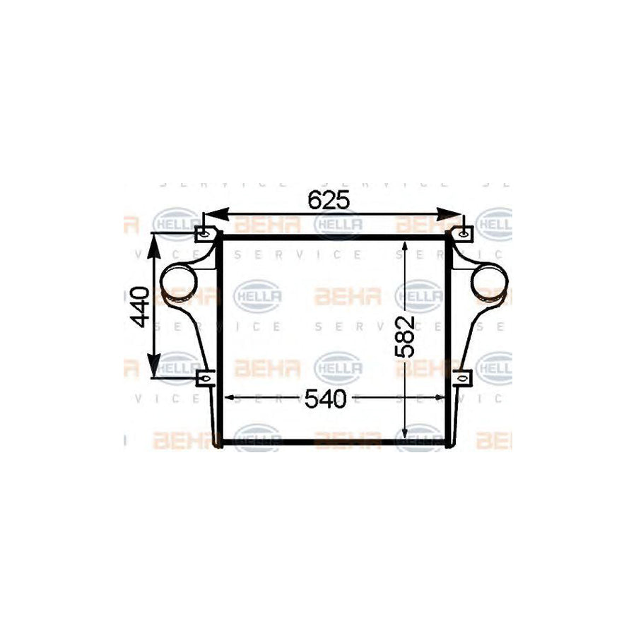 Hella 8ML 376 776-761 Intercooler