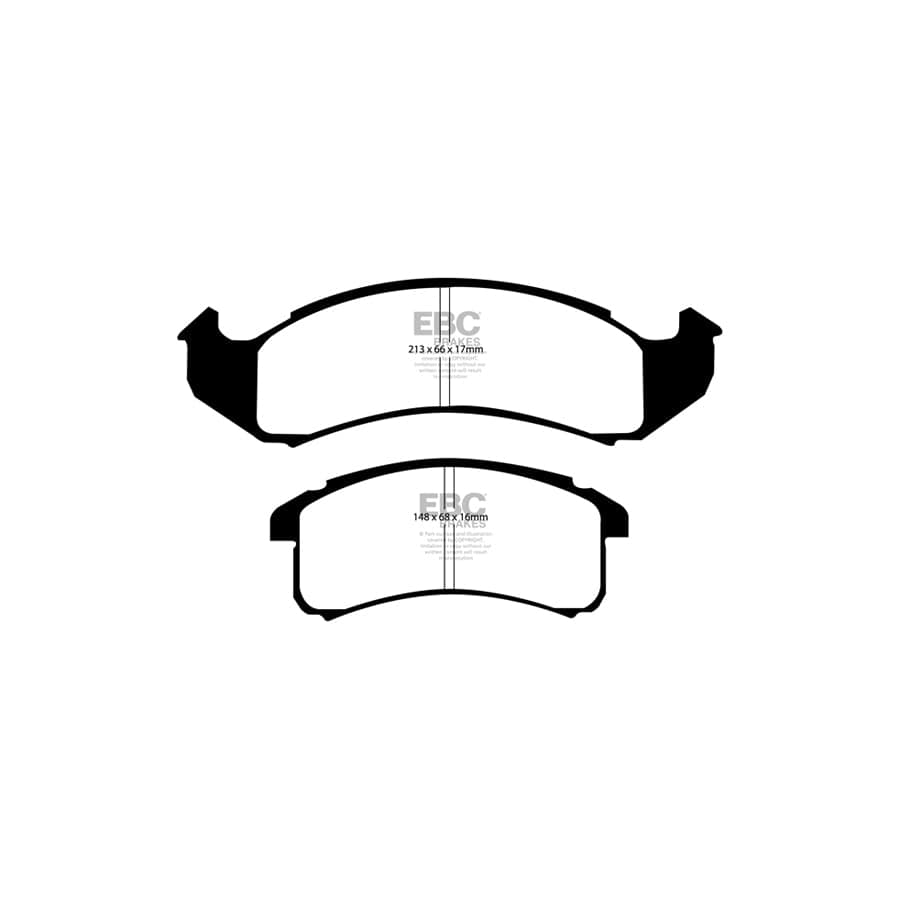 EBC PD12KF089 Chevrolet Pontiac Redstuff Front Brake Pad & GD Disc Kit (Inc. Camaro & Firebird) 2 | Duco Car Parts UK Car Parts